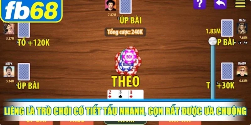 Game Bài FB68 3 Liêng là trò chơi có tiết tấu nhanh, gọn rất được ưa chuộng tại game bài FB68