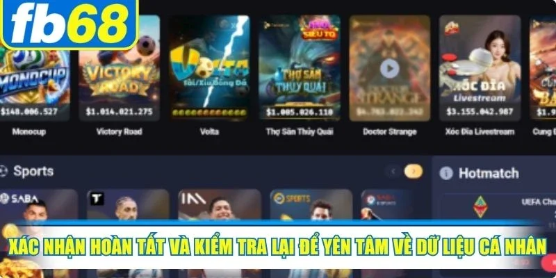 Cách Xoá Tài Khoản FB68 Vĩnh Viễn Nhanh Chóng Nhất 4 Xác nhận hoàn tất và kiểm tra lại để yên tâm về dữ liệu cá nhân